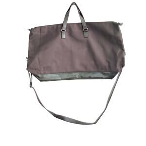Ermenegildo Zegna Parfums Mens Brown Large Duffle Bag Weekender Travel NEW
